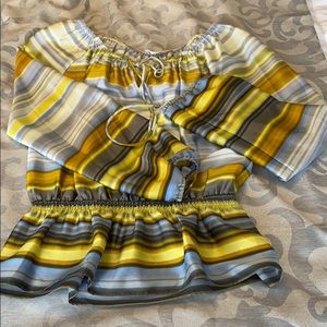 Very flattering Calvin Klein silky blouse